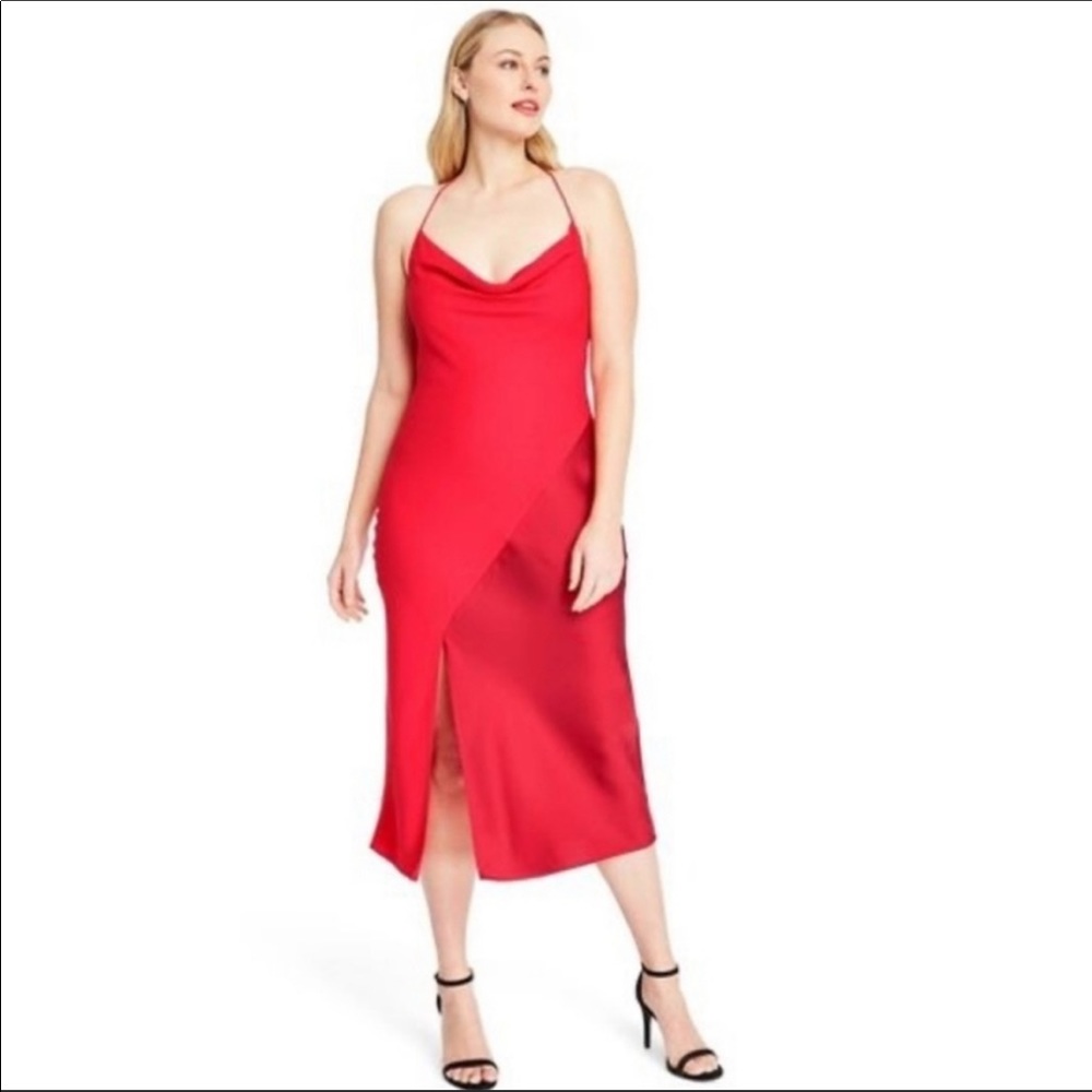 CUSHNIE x Target Red Slip Dress Size 14